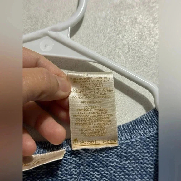 BOBBIE BROOKS Vintage Women’s Blue Knit Vest Stars Flag Red White Patriotic XL - Picture 6 of 10